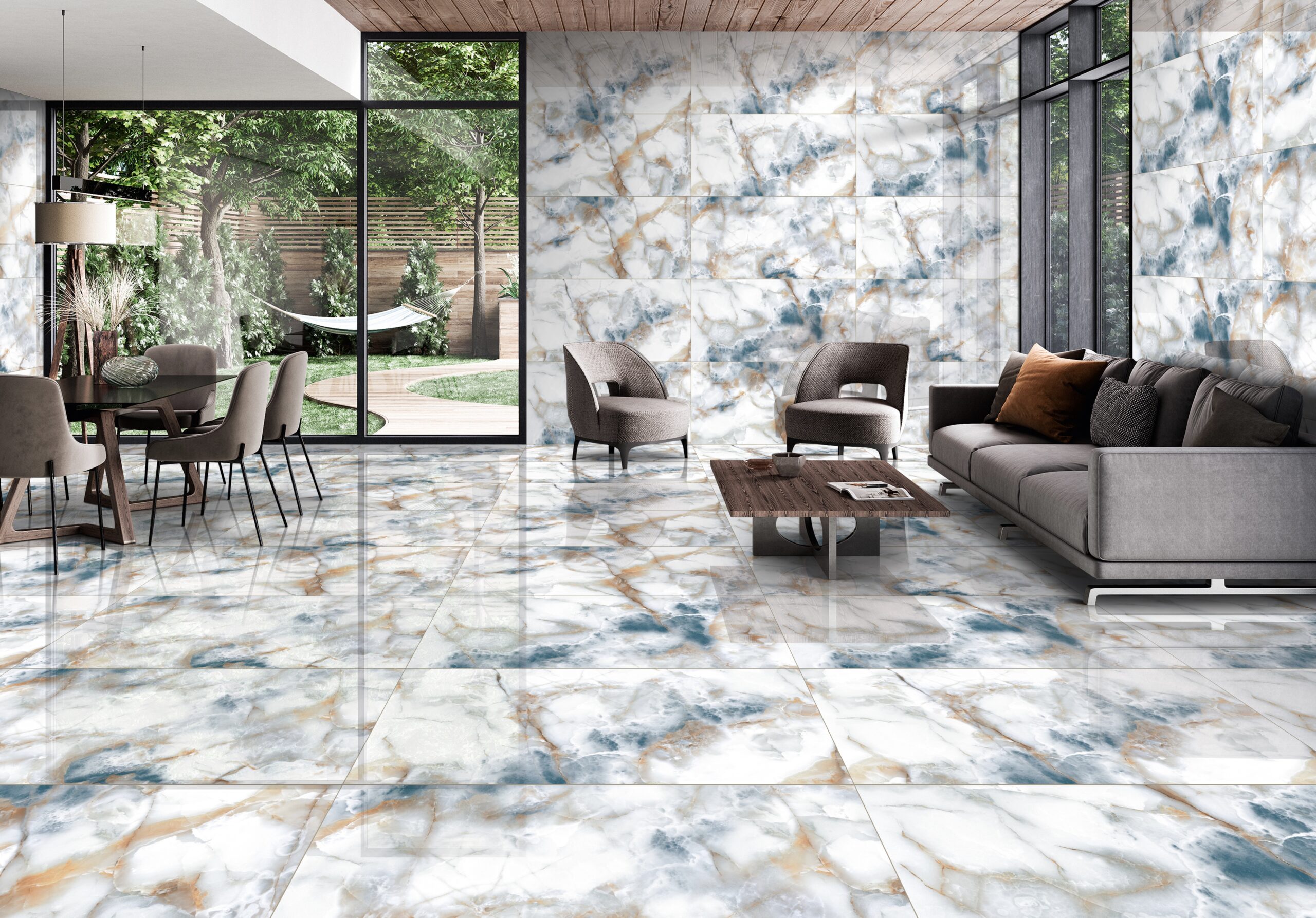 Aqua White Onyx Tiles