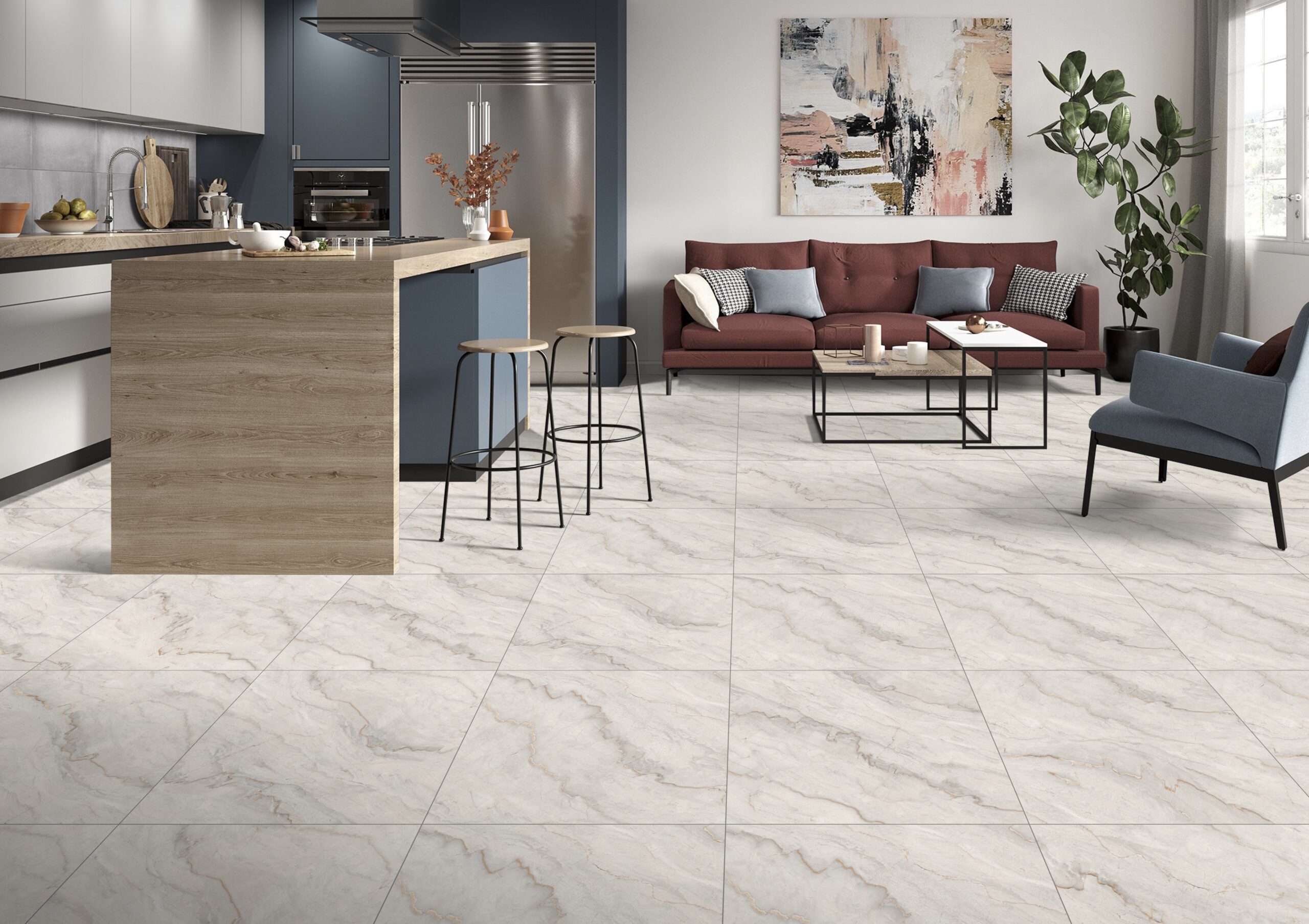 Retro Grey Matt Tile