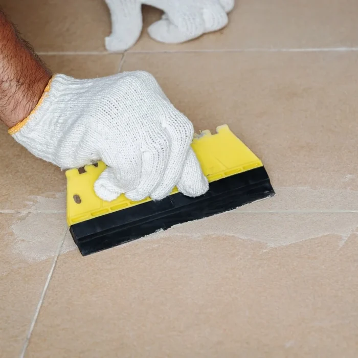 How to grout tiles?