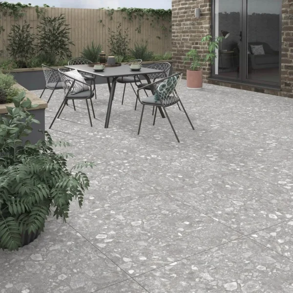 Inox Gris - 600x600mm Porcelain Outdoor Tiles