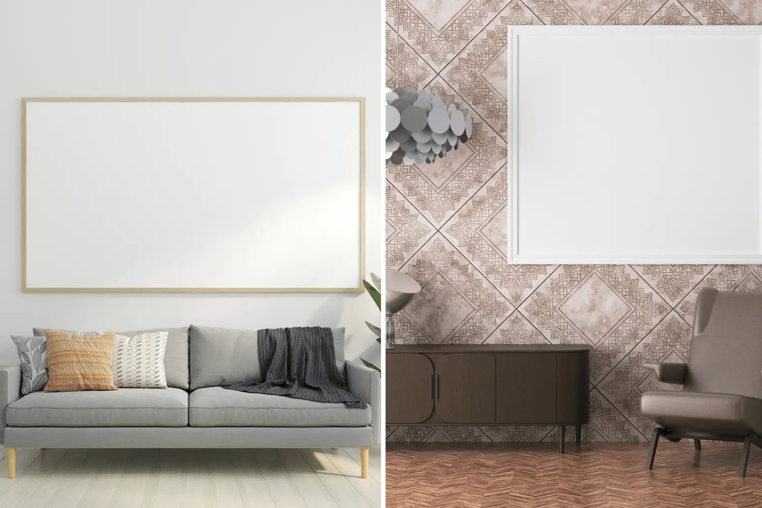 Plain Wall vs. a Feature Wall with Decorative Tiles